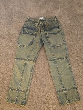 FP We The Free Olive Green Utility Pants Sz 4